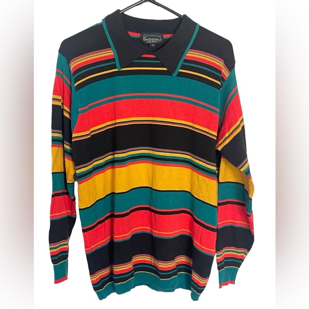 Vintage 80’s Sweater by Carole Little for Saint-Tropez West Men’s Size Small
